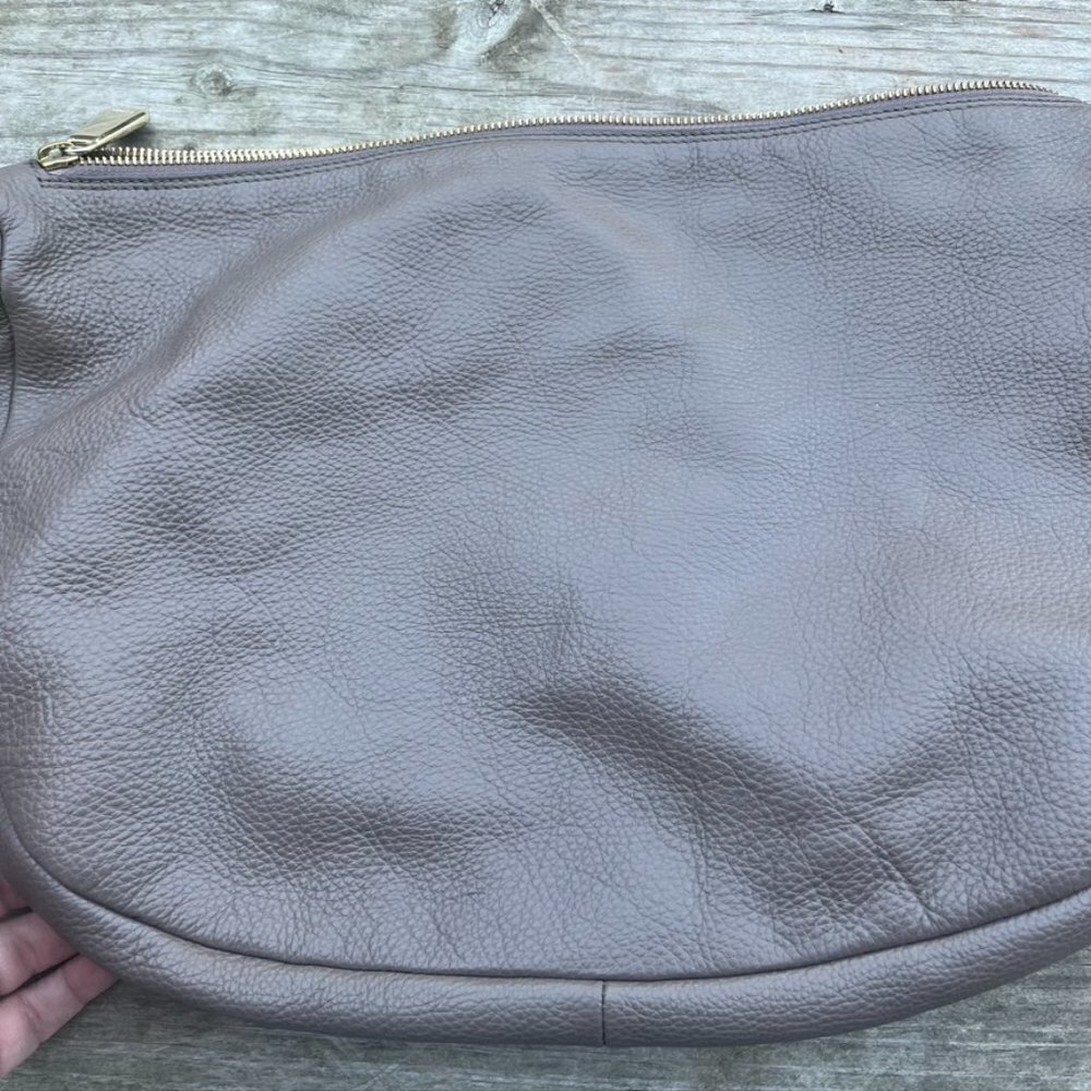 FURLA Pebbled Leather Colorblock Shoulder Tote Bag - Picture 10 of 10